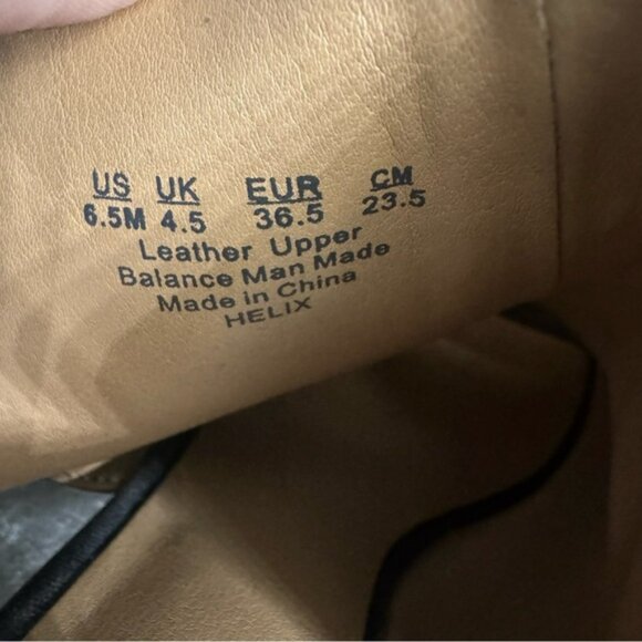 Franco Sarto Helix Women’s 6.5 M Black Block Heel Peep Toe Sandals Leather Suede - Picture 8 of 9